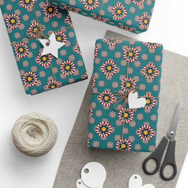 Cock Flower Holiday Gift Wrapping Roll Wrapping Papers - Image 23